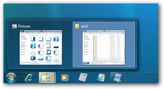 taskbar Windows 7
