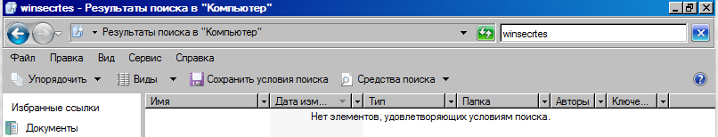 Отключенный поиск Windows 2008